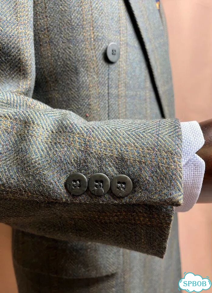 52/Двубортный пиджак в клетку/Guliano Nuova Moda фото 3
