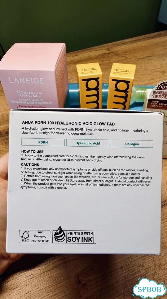 Anua pdrn 100 Hyaluronic Acid Glow Pad — Оригинал фото 3