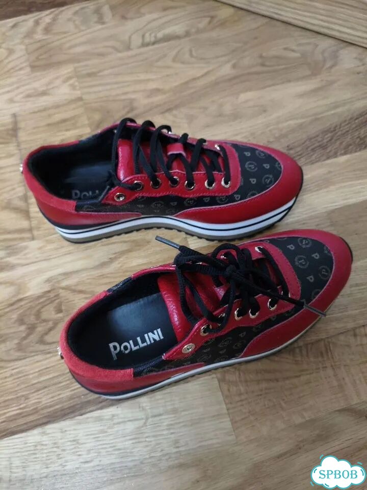 Кожаные кроссовки Pollini фото 4
