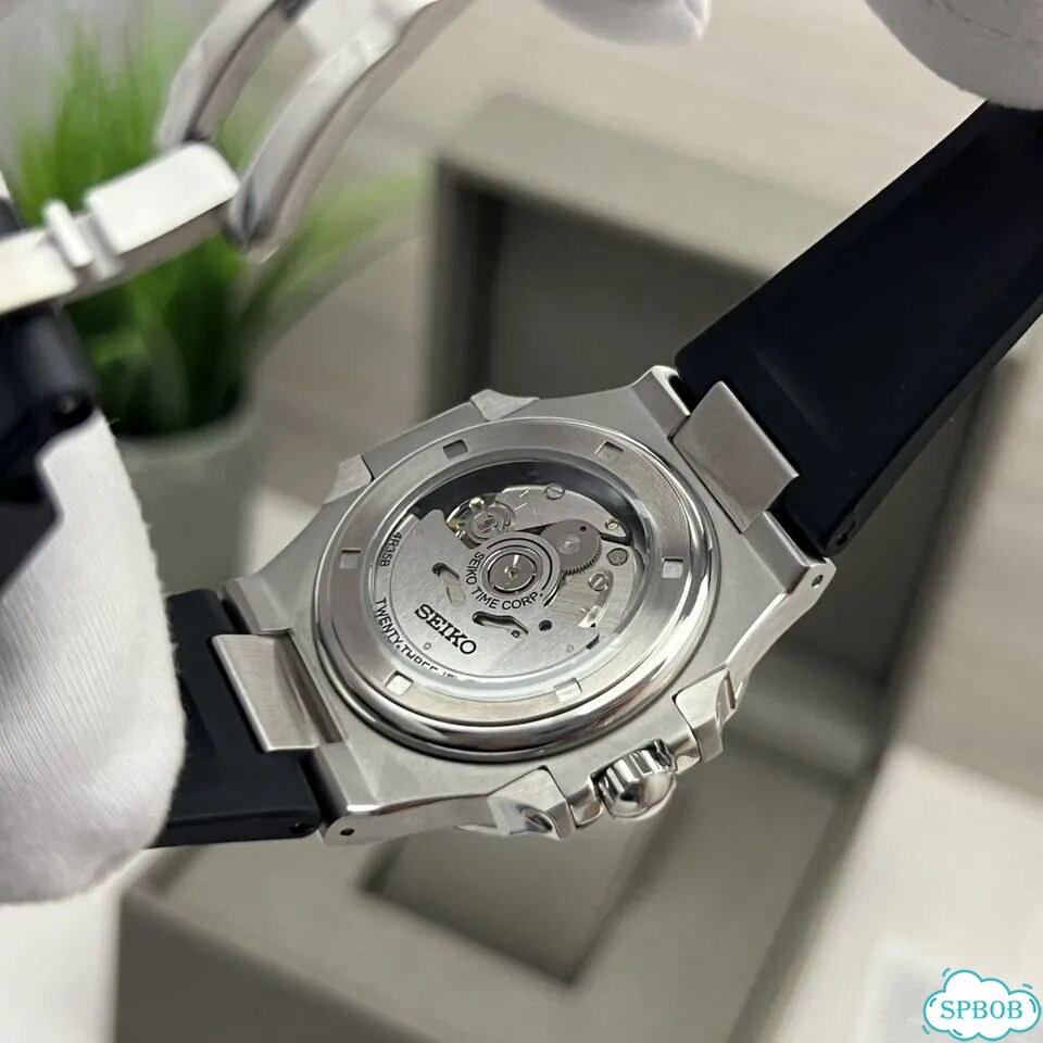Seiko Nautilus Black Rubber Mod фото 5