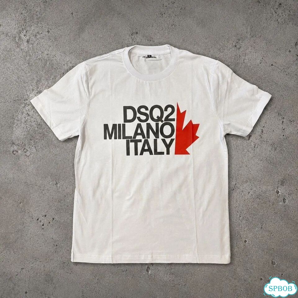 Футболка dsquared2 Milano Italy белая фото 1