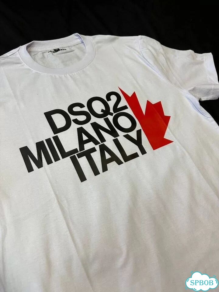 Футболка dsquared2 Milano Italy белая фото 10
