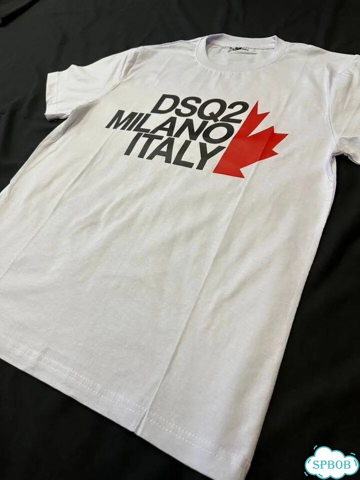 Футболка dsquared2 Milano Italy белая фото 2