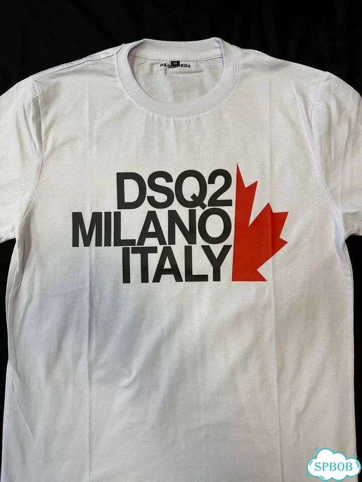 Футболка dsquared2 Milano Italy белая фото 4