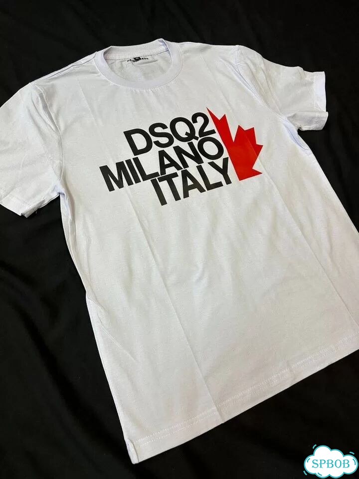 Футболка dsquared2 Milano Italy белая фото 5