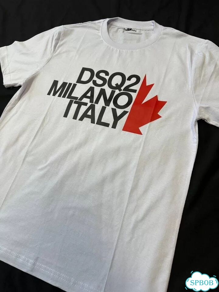 Футболка dsquared2 Milano Italy белая фото 6
