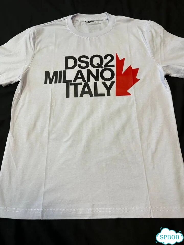 Футболка dsquared2 Milano Italy белая фото 8