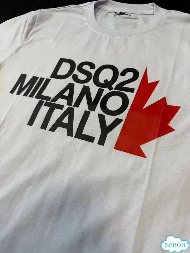 Футболка dsquared2 Milano Italy белая фото 9