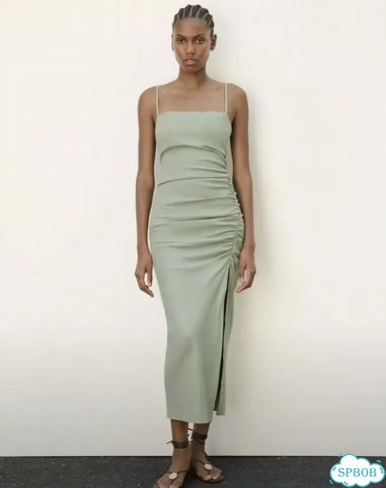 Платье Zara оригинал L 46 лён хлопок фото 1