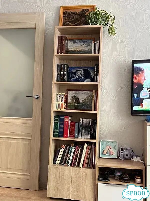 Шкаф стеллаж новый дуб сонома фото 7