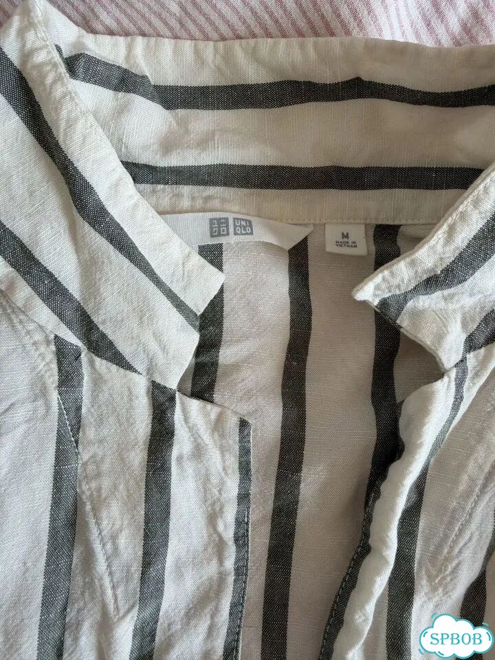 Рубашка женская лен uniqlo фото 1