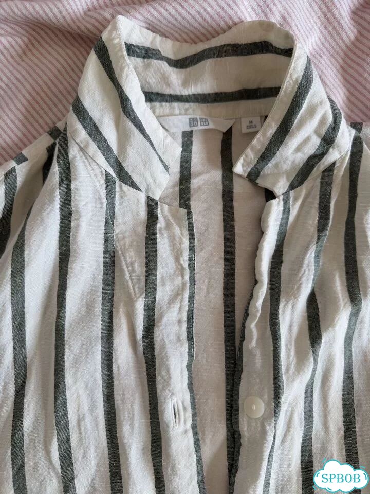 Рубашка женская лен uniqlo фото 6