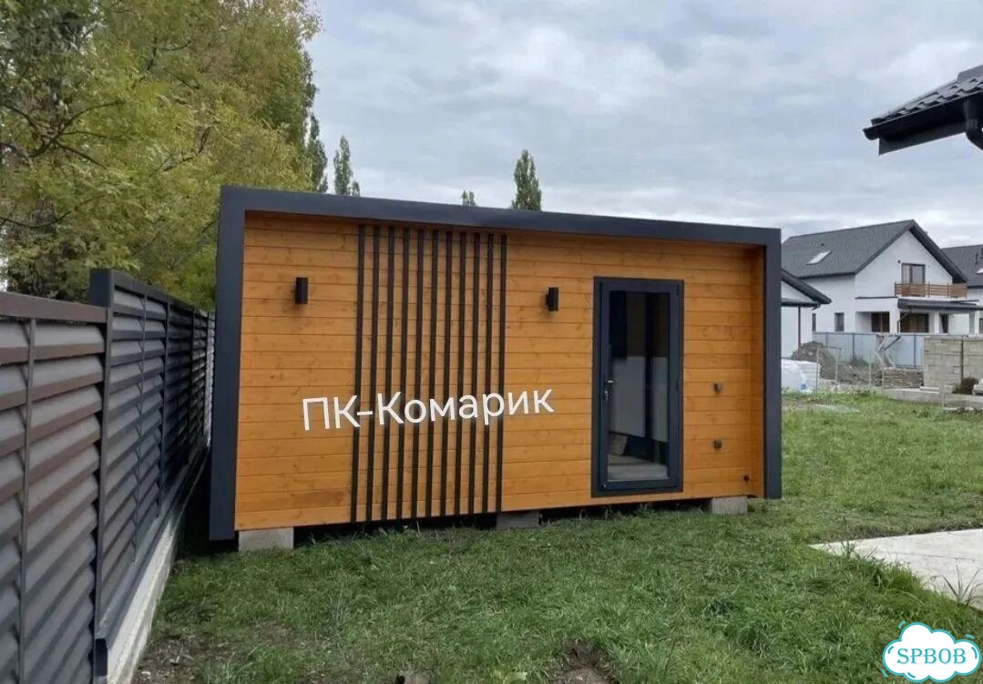 Хозблок на металлическом каркасе фото 1