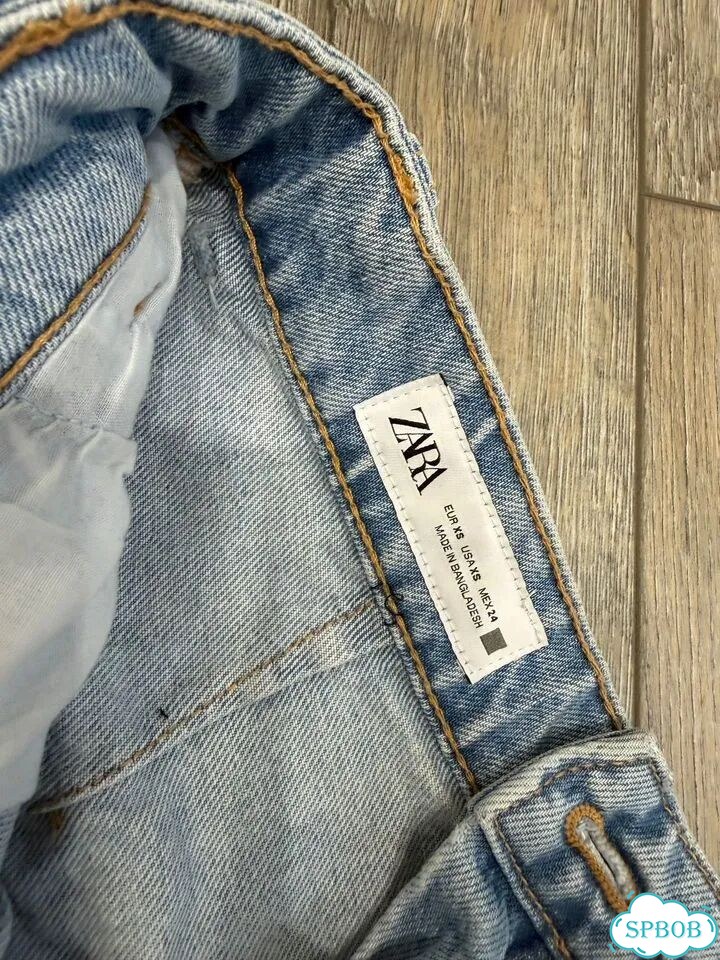 Джинсовая юбка-шорты zara фото 2
