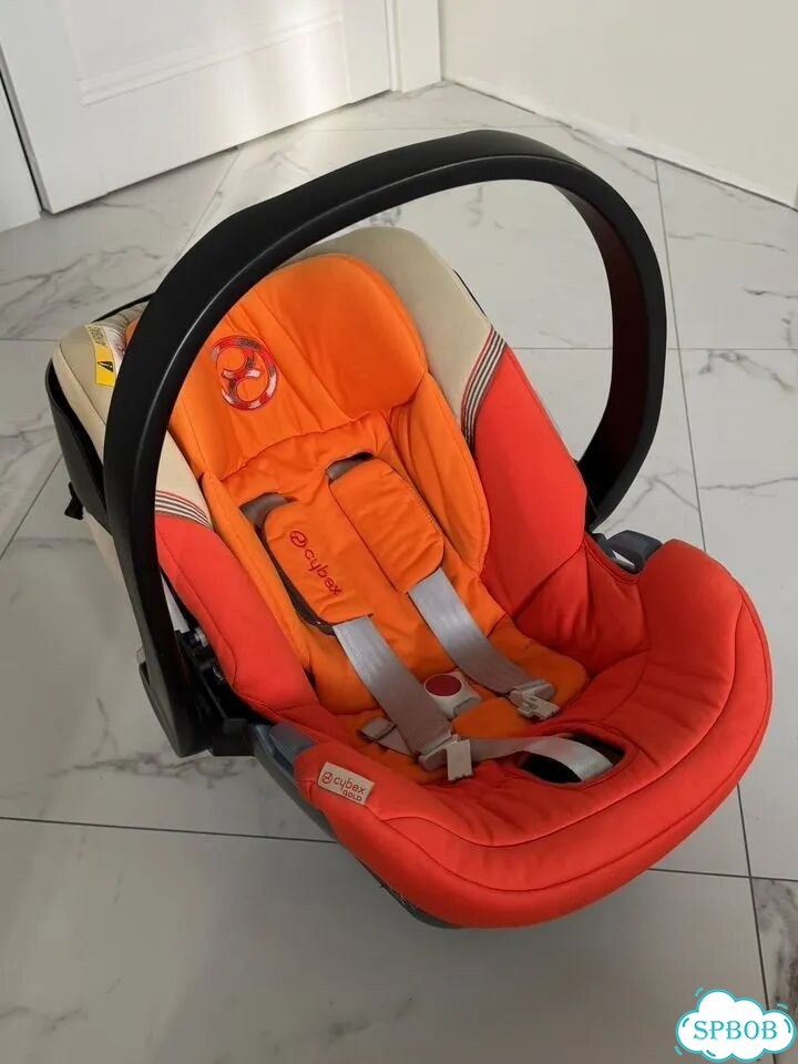 Автолюлька cybex aton 4 automn gold с базой фото 2