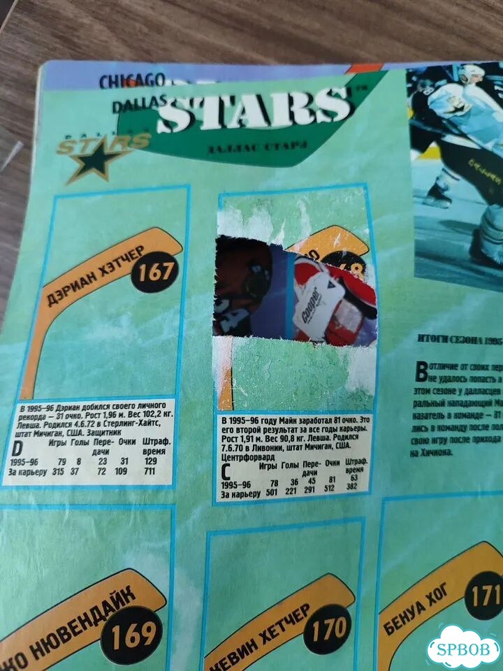 Журнал Panini NHL 1996-1997 фото 2