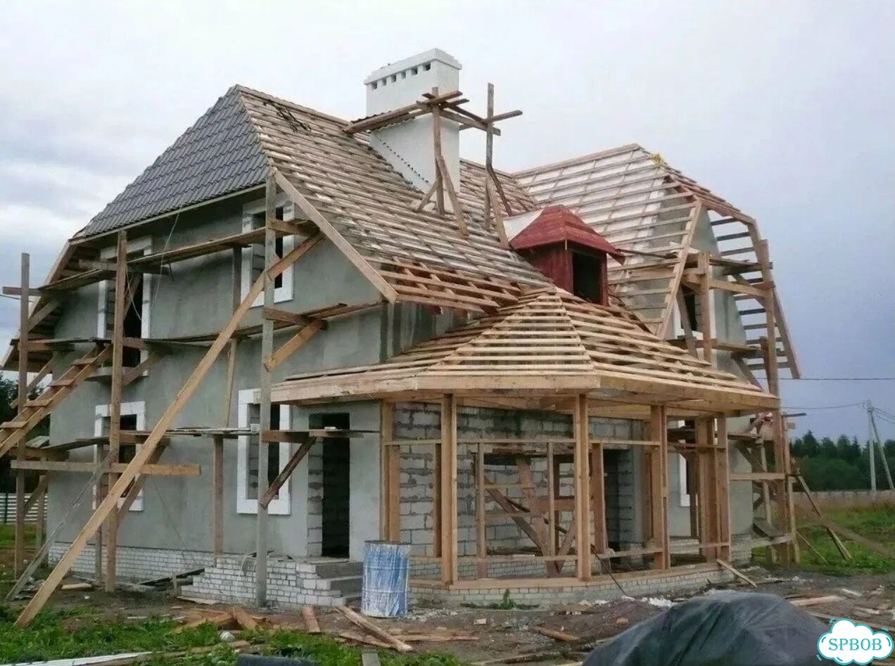 Ремонт кровли и крыши в частных домах и на дачах фото 1