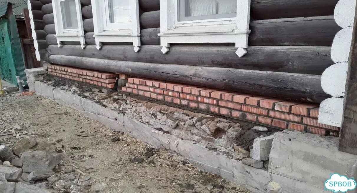 Замена венцов.Подъем дома фото 10