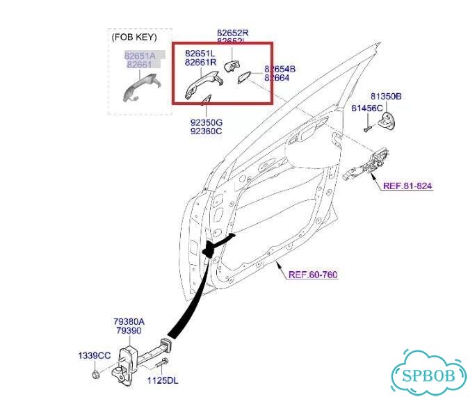 Ручка двери внешняя передняя левая Kia Sportage QL фото 3
