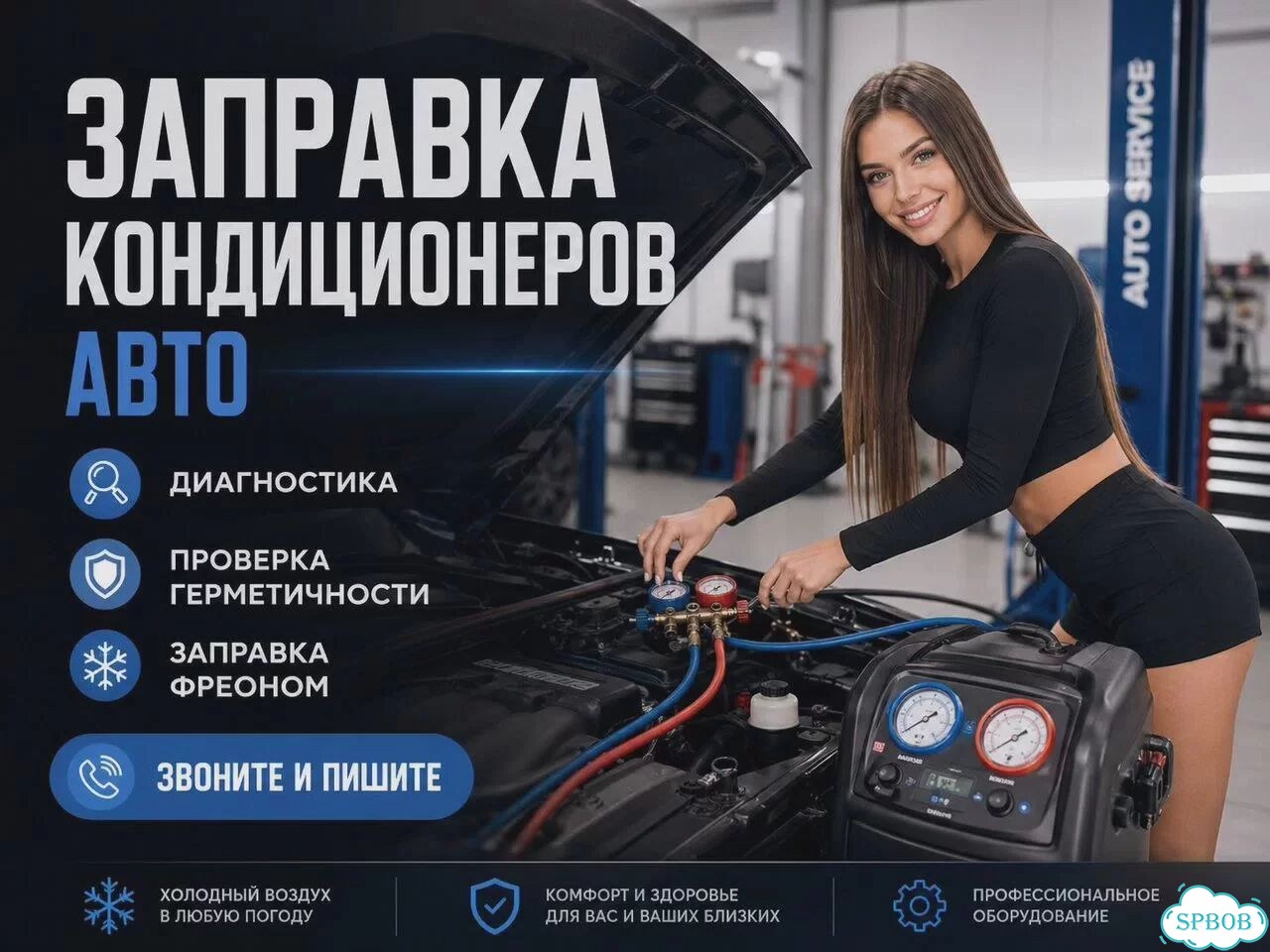 Заправка автокондиционеров фото 2