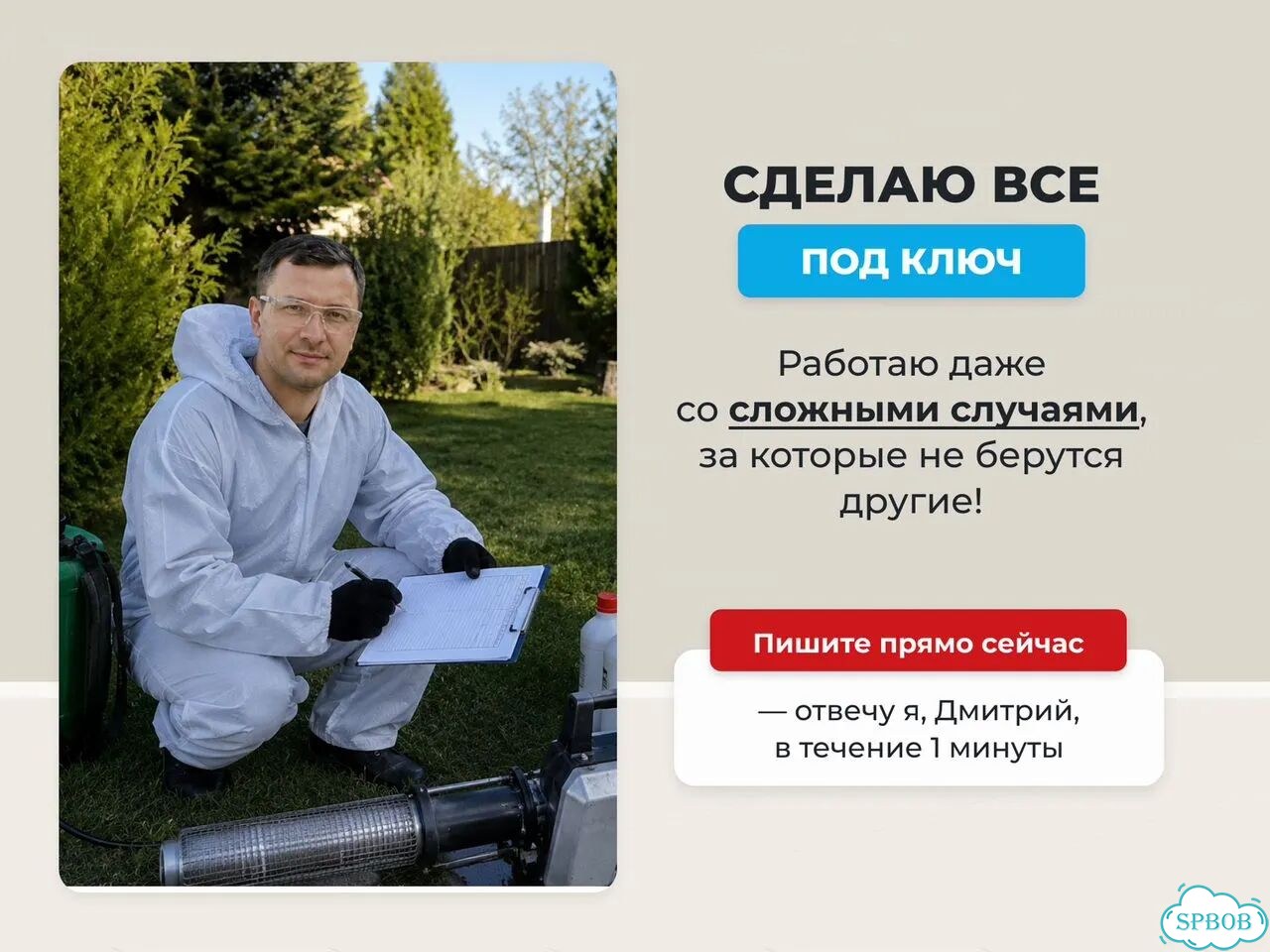 Уничтожение и обработка от клещей фото 9