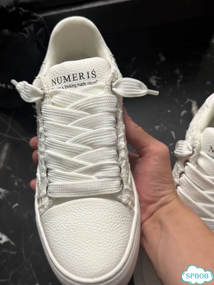 Кеды numeris белые кружевные 36-40 фото 1