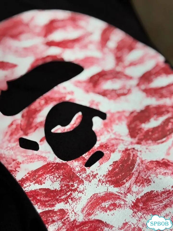 Футболка Bape Kiss с поцелуями фото 4