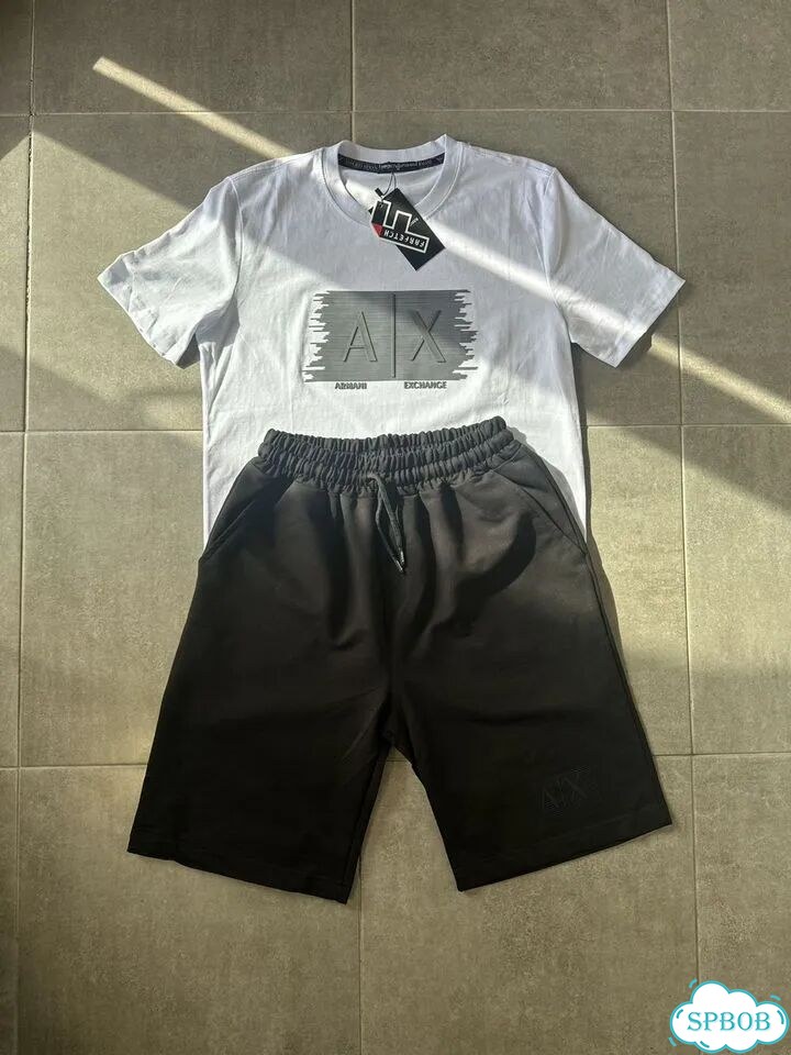 Костюм шорты футболка Armani Exchange LUX хб новые фото 7
