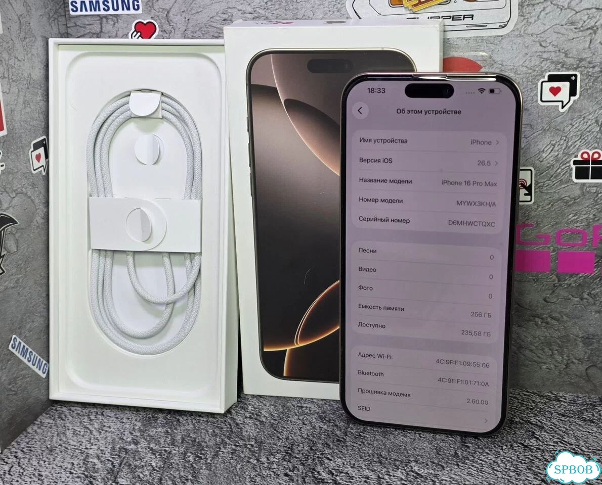 iPhone 16 Pro Max, 256 ГБ, SIM + eSIM фото 4