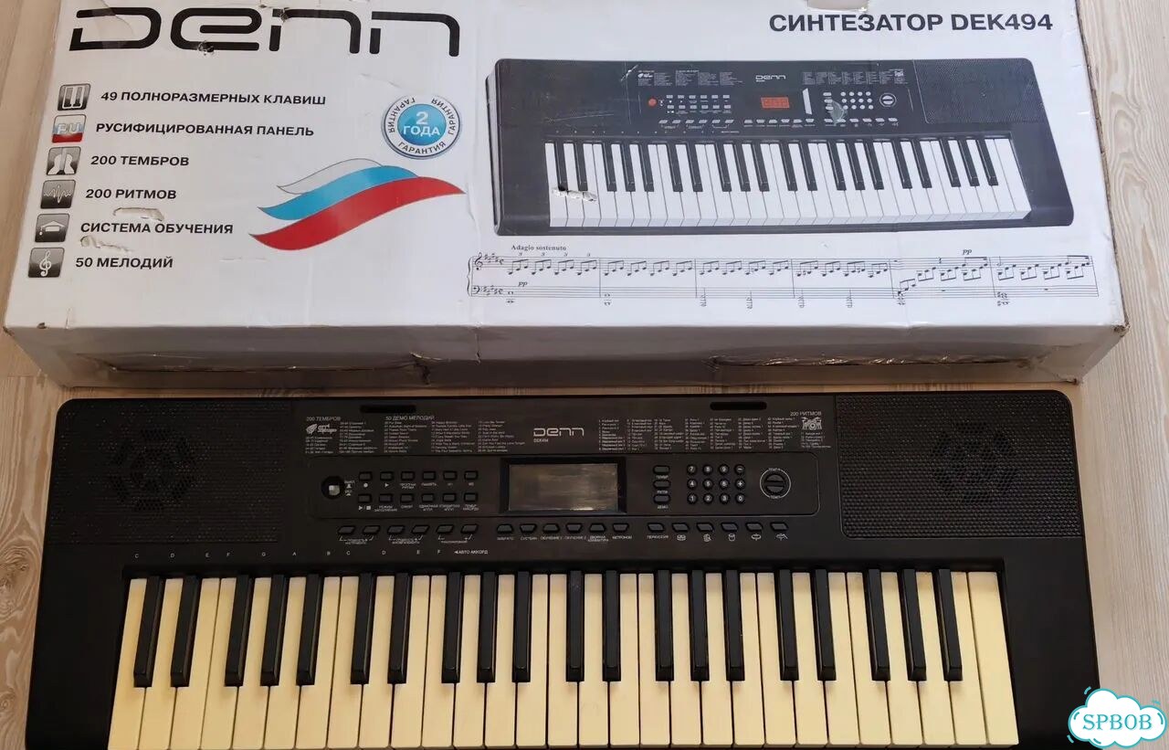 Синтезатор Denon 494. 200 тембров 200 ритмов,49 кл фото 4