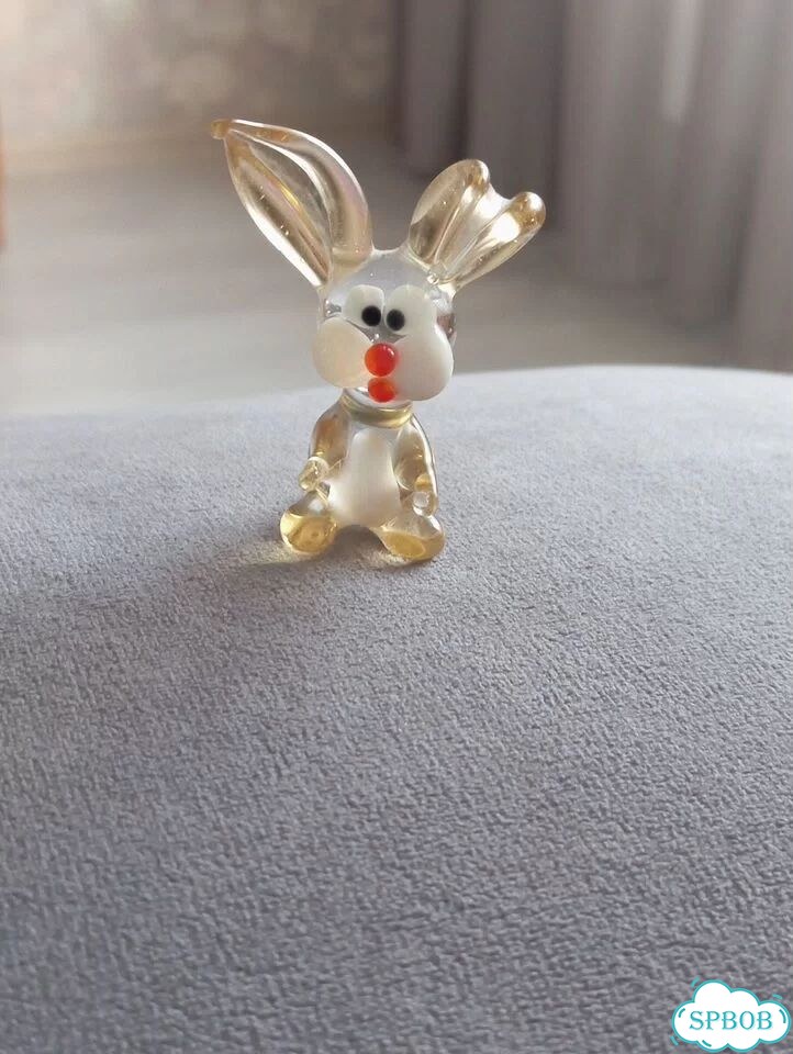 Фигура из стекла. Заяц стекло фото 1