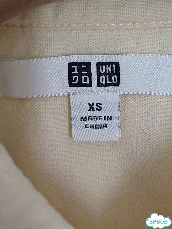 Рубашка Япония/uniqlo хлопок/ цвет сливочное масло фото 3
