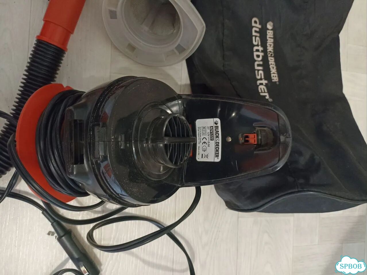 Автомобильный пылесос black decker adv1220 фото 2