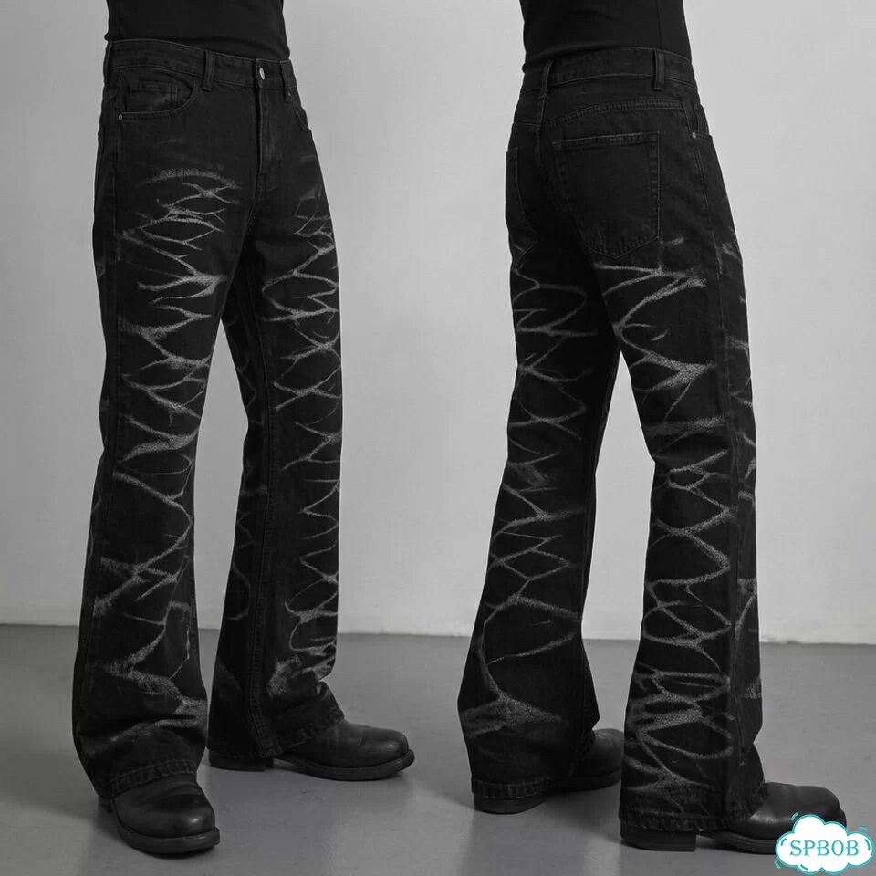 Bootcut джинсы jaded london flared indie sleaze фото 1