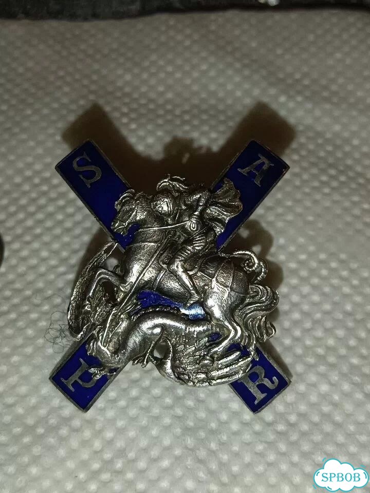Знак лейб-гвардии Московский полк 1911г. Серебро фото 1