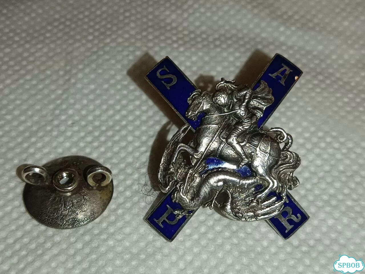 Знак лейб-гвардии Московский полк 1911г. Серебро фото 3