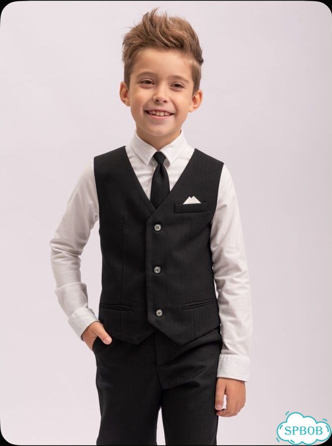 Костюм классический nino kids черный 128 фото 1