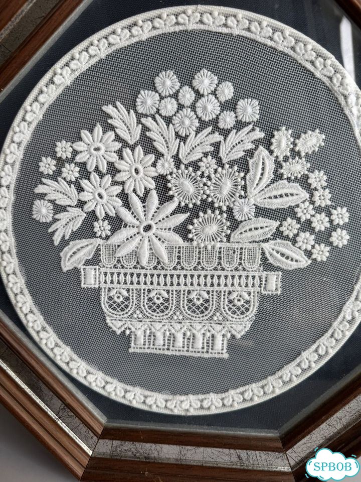 Коллаж, картина ручная работа из кружева фото 4