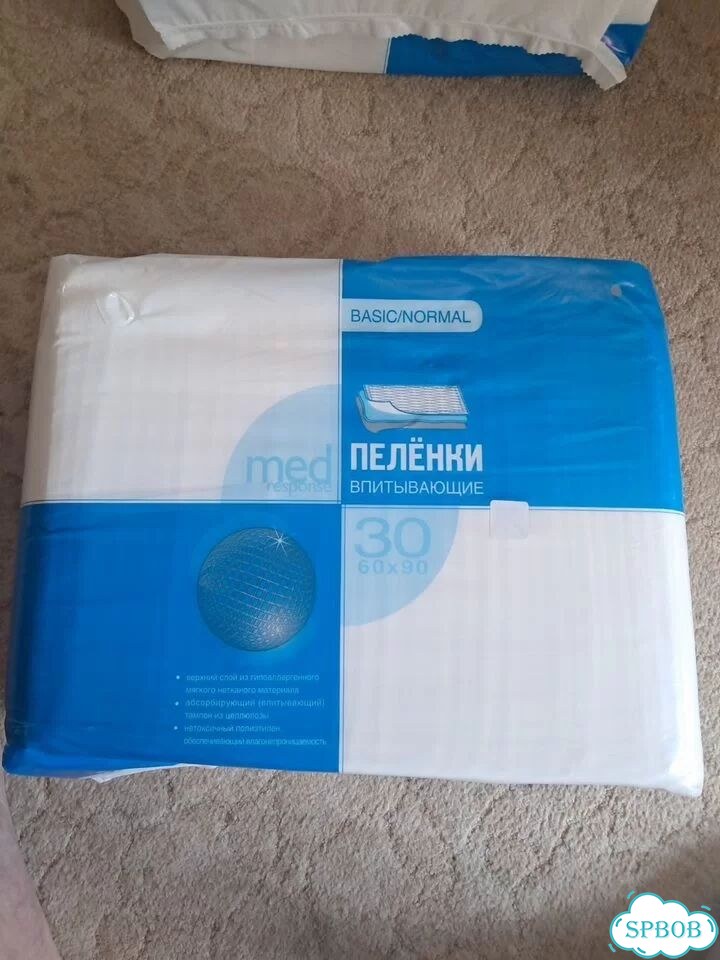 Пеленки одноразовые 60х90 med response фото 2