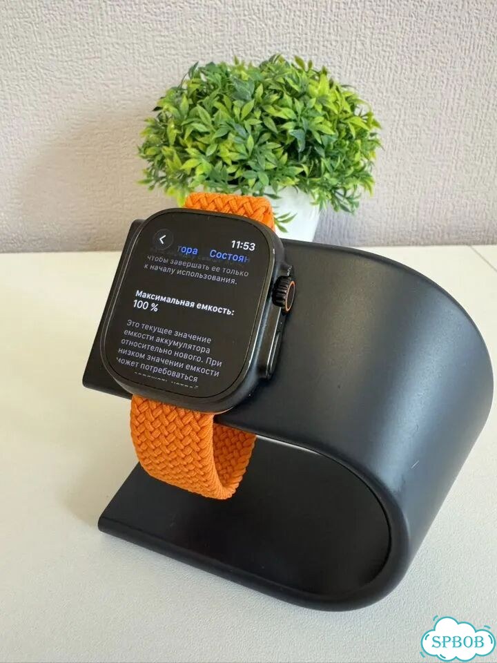Apple watch ultra 2 49mm black почти новые фото 10