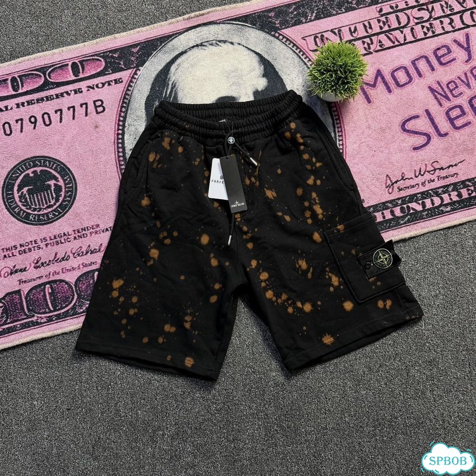 Stone Island Off Dye шорты черные фото 1