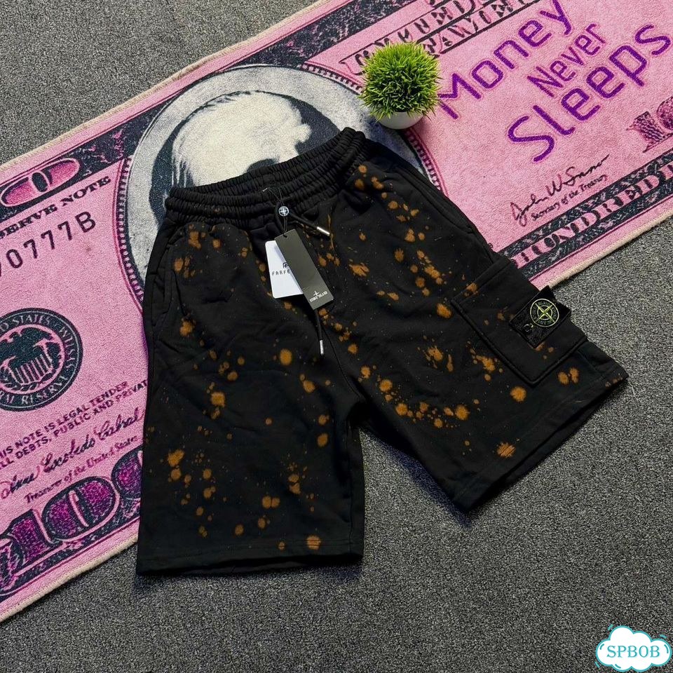 Stone Island Off Dye шорты черные фото 2