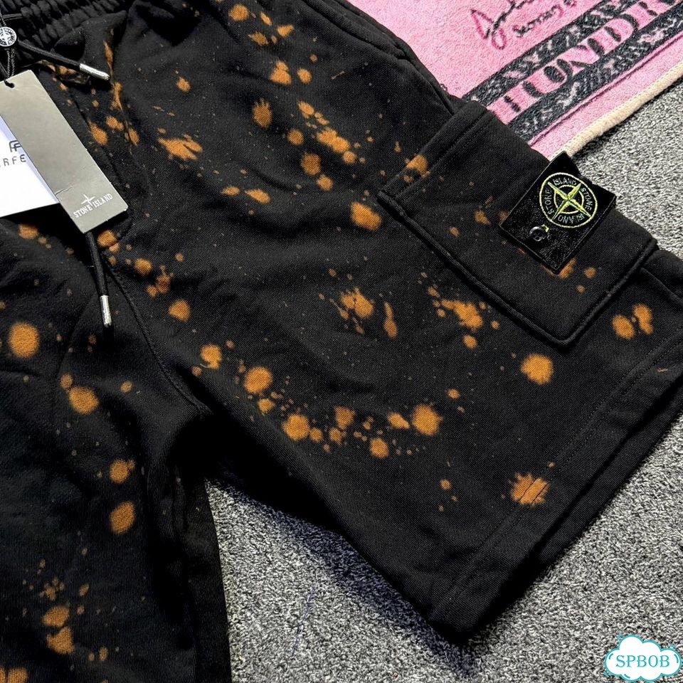 Stone Island Off Dye шорты черные фото 3