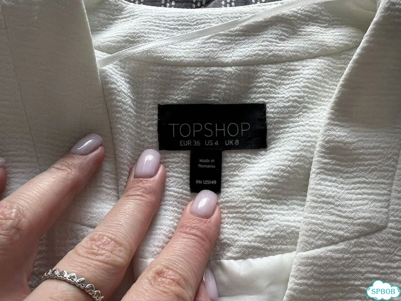 Жакет topshop белый укороченный фото 2