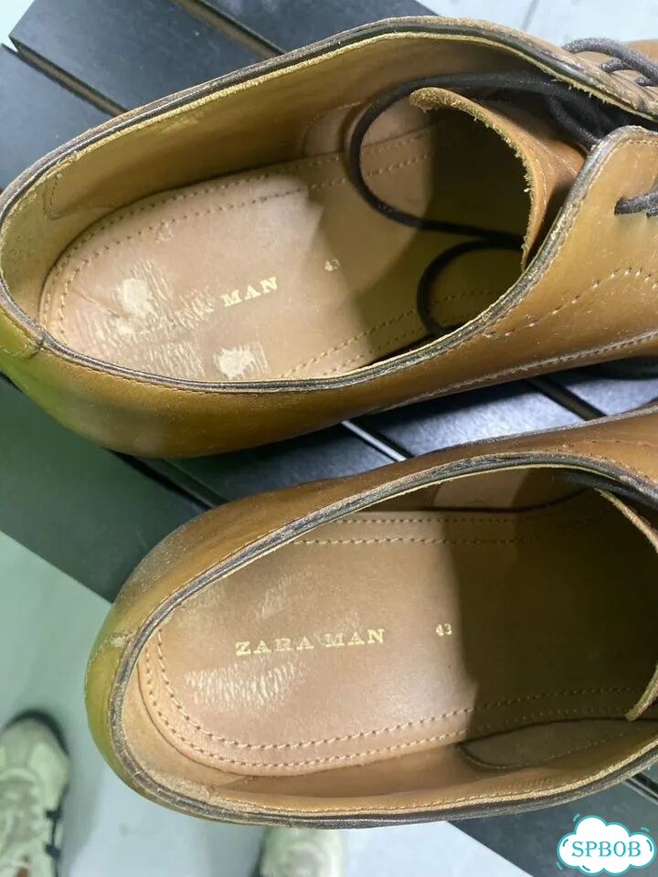 Туфли мужские zara,43 раз., натур,кожа,б/у фото 4