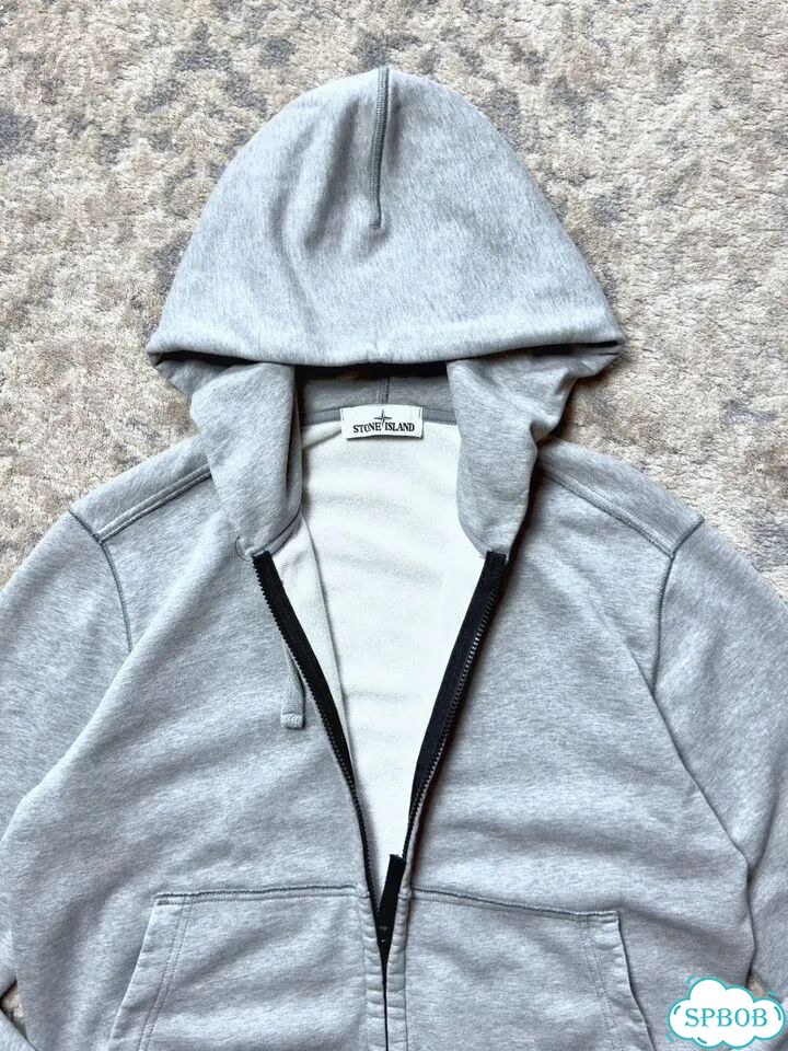 Stone island zip hoodie оригинал фото 5