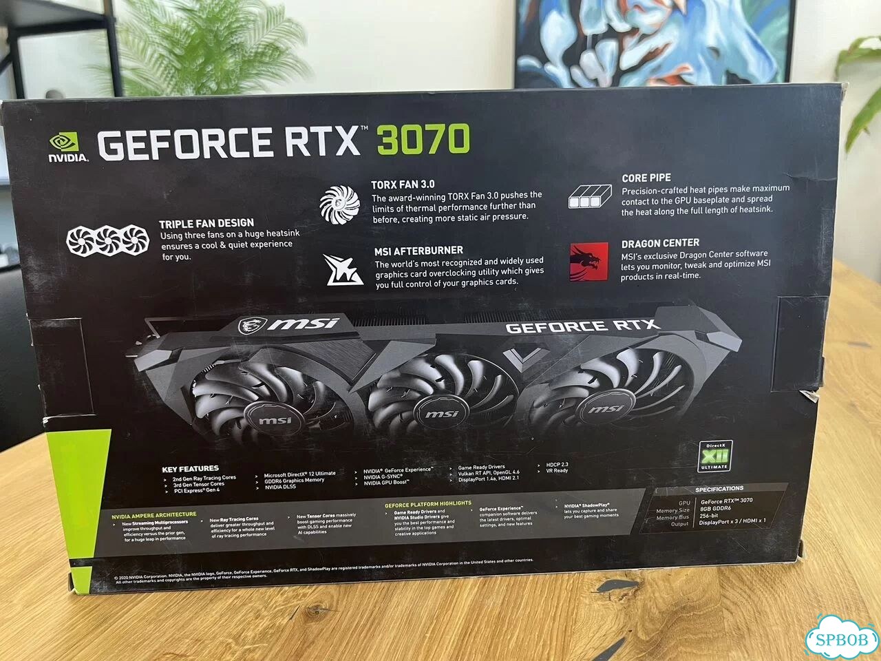 Видеокарта MSI GeForce RTX 3070 Ventus 3X 8GB фото 3