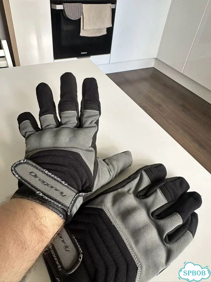 Мотоперчатки DF Quad Black-Dark Grey L фото 2