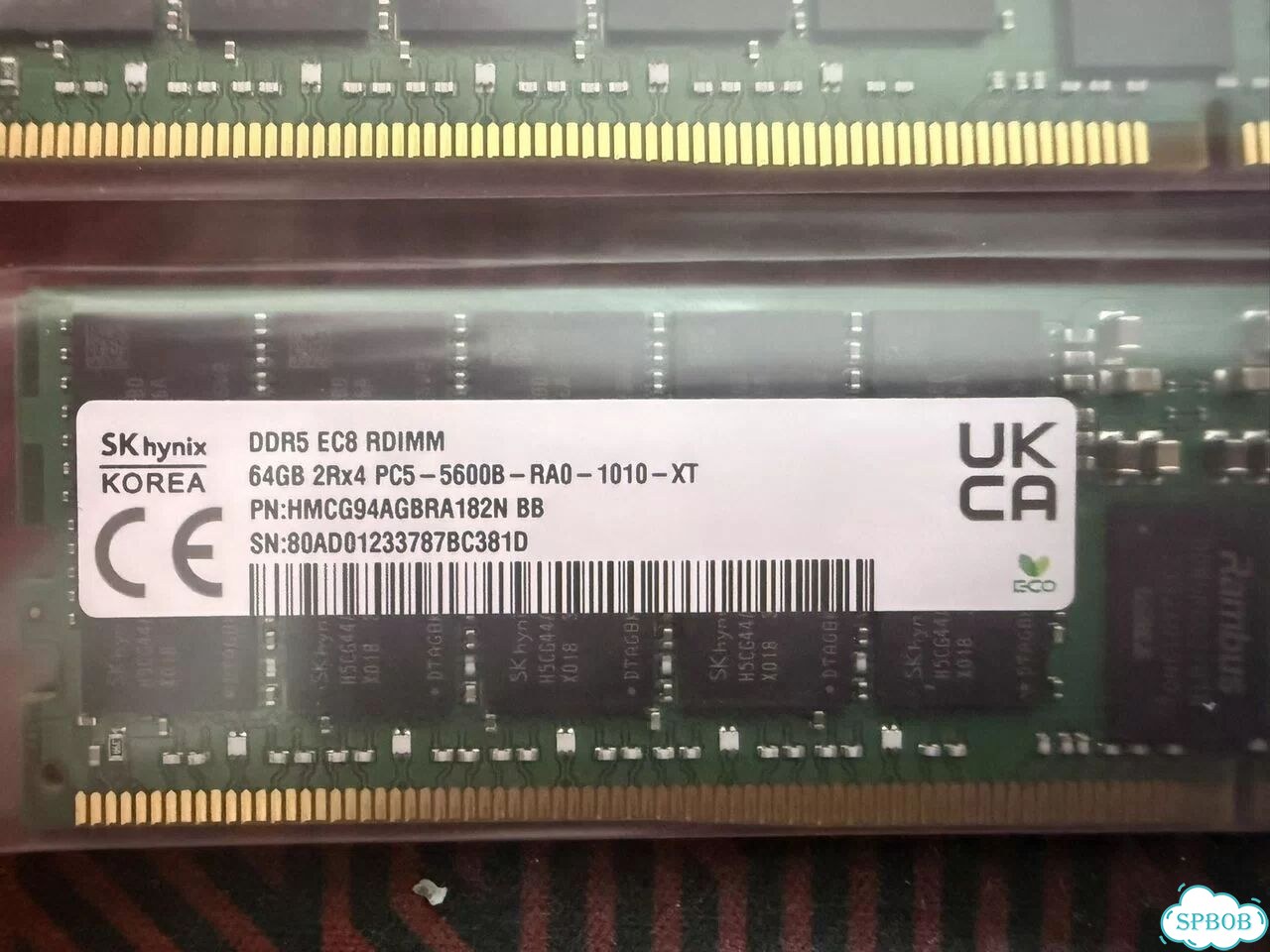 Модули памяти DDR5 64GB 5600 ECC Reg Micron/Hynix фото 6