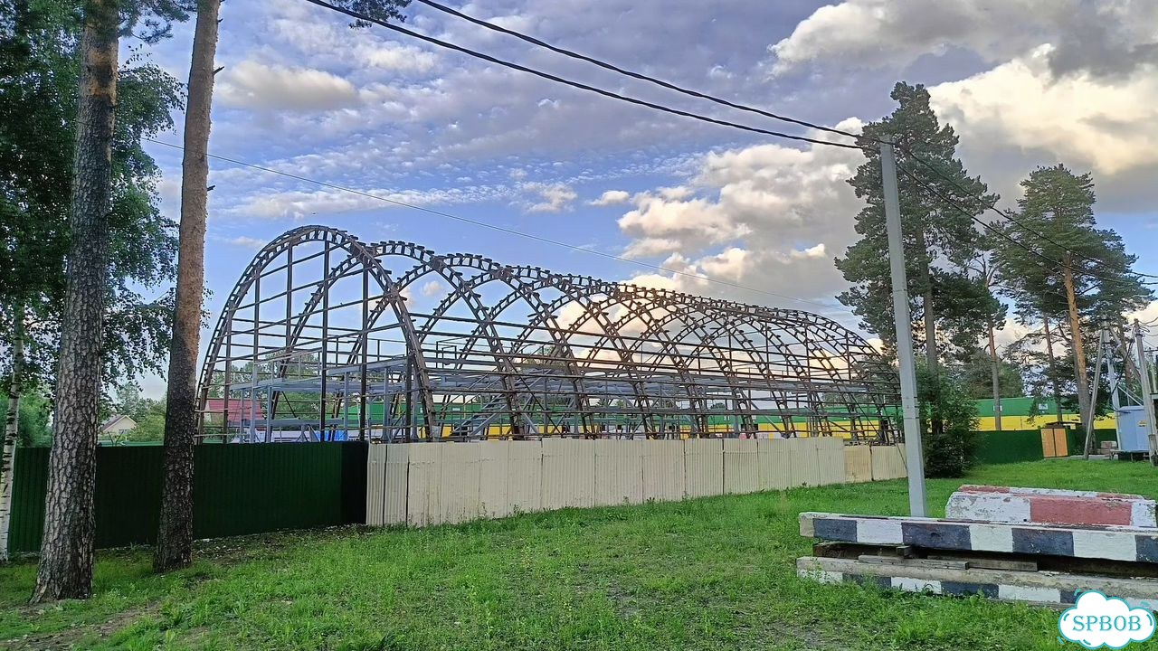Арочный ангар бу фото 1